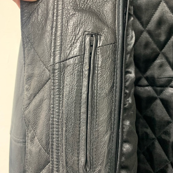 ✨Host Pick✨American Outerwear black leather jacket sz 3XLT - Picture 4 of 11